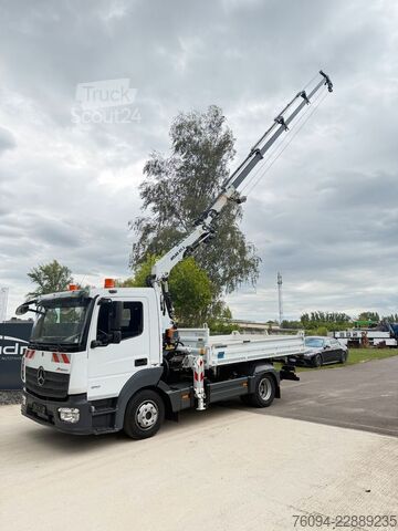 Tipper varebil MERCEDES-BENZ Atego 818 Kipper KRAN 14m SEILWINDE FUNK AHK