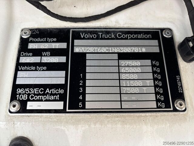  Volvo FH 540 6x2 GLOBE XL / HYDRAULICS / RETARDER / D...