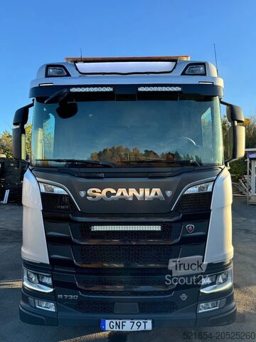 Timber transporter Scania R730 V8 6X4, Retarder, Timber-truck + Crane, 2020