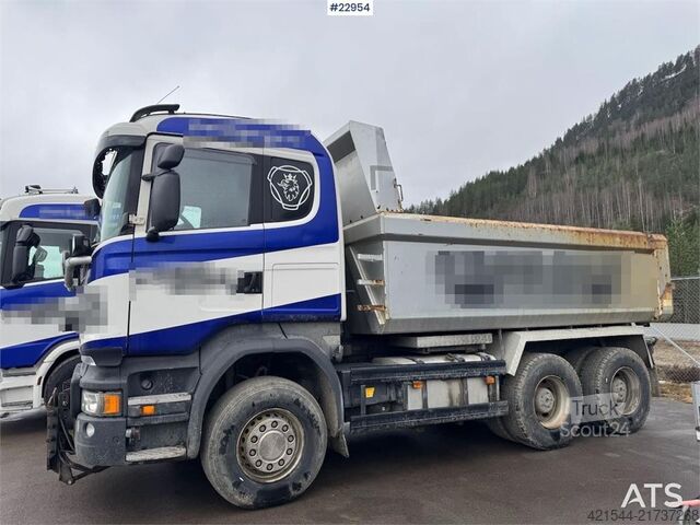 Pašizgāzējs Scania R580 6x4 Dump truck equipped for snow plowing