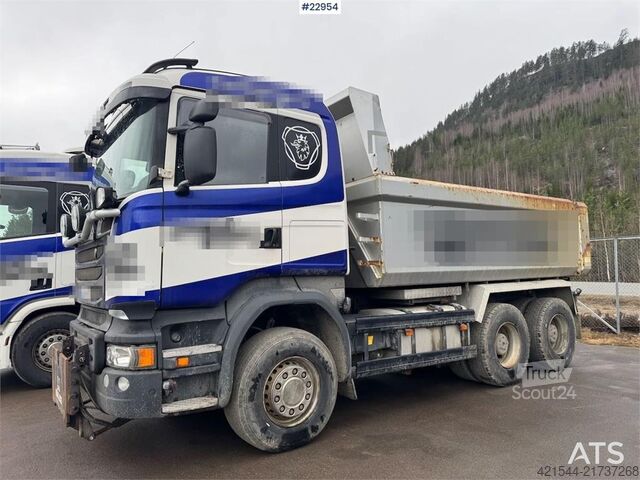 Pašizgāzējs Scania R580 6x4 Dump truck equipped for snow plowing