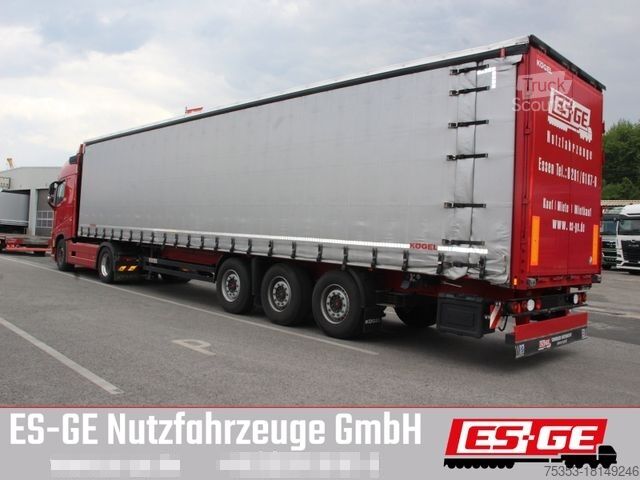 Auflieger mit Pritsche & Plane KÖGEL 3-Achs-Cargo-Coil-Pritschensattelanhänger