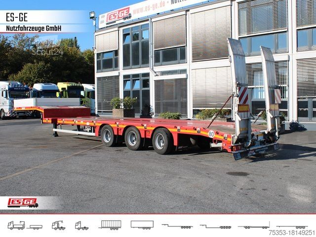 LÄglastarslÀpvagn FAYMONVILLE MAX100 Semi-Tieflader