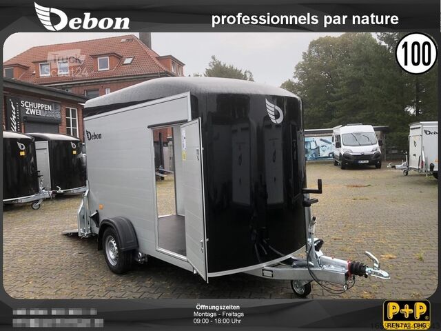 Cheval Liberté Debon C300 | 1,3t | Kofferanhänger Alu mit Seitentür Frontregal