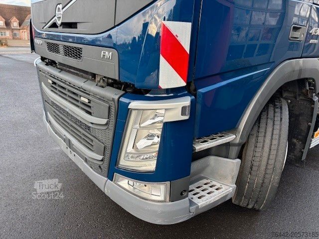 Camion benne à bras amovible VOLVO FM430-6X2/4-KRAN+ABROLLER/KFZ BRIEF/TOP