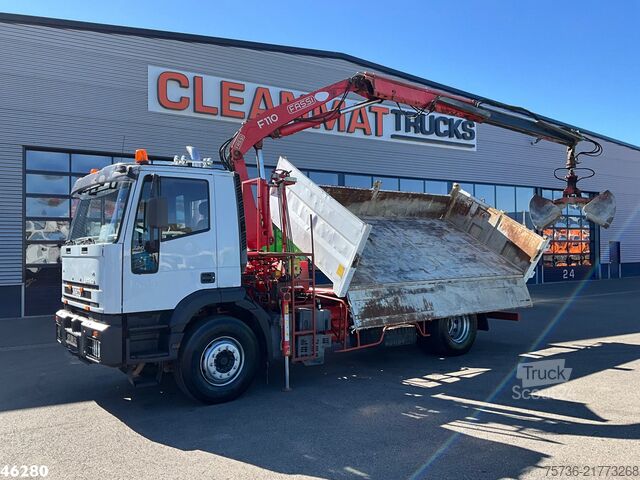 3-stranný sklápač Iveco Eurotech 190E24 Cursor Manual Full Steel Fassi ...