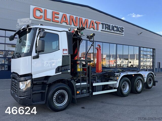 Σύστημα βραχίονα γάντζου Renault C 460 8x4 Euro 6 Palfinger 19 Tonmeter laadkraan