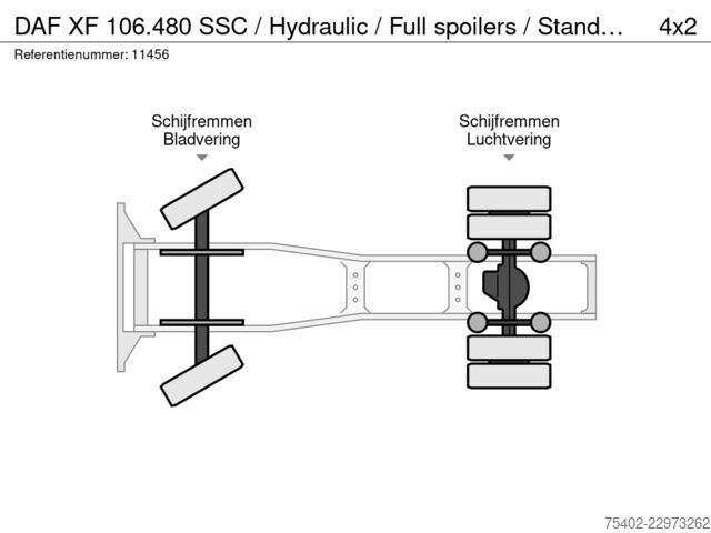 Standard-SZM DAF XF 106.480 SSC / Hydraulic / Full spoilers / St...