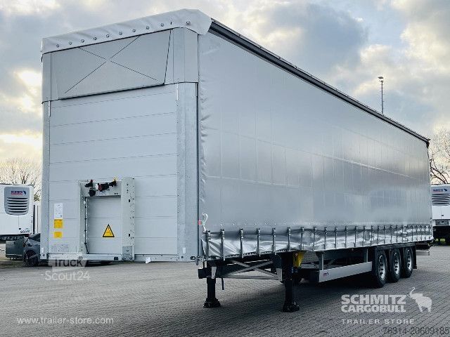 Open semitrailer with tarp Schmitz Cargobull Curtainsider Mega Getränke