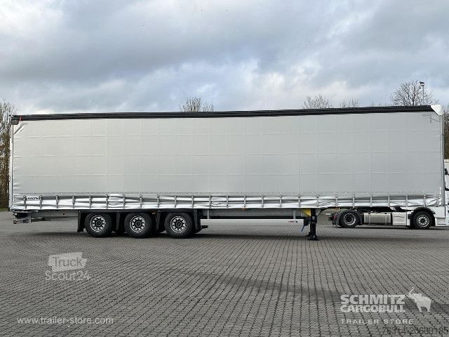 Open semitrailer with tarp Schmitz Cargobull Curtainsider Mega Getränke