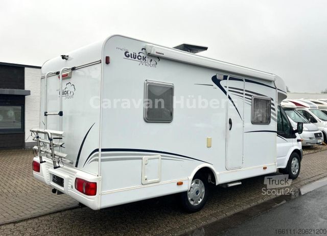 Teilintegriertes Wohnmobil GLUECKSMOBIL T 345 - Festbett - Klima - Sat/TV - Solar -