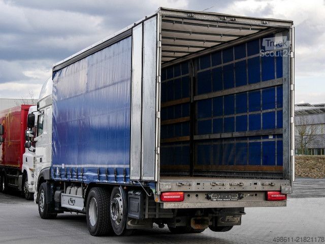 Samochód ciężarowy z plandeką typu platforma DAF XF 530 FAN SSC PLANE INTARDER + ANHÄNGER 38 STELL