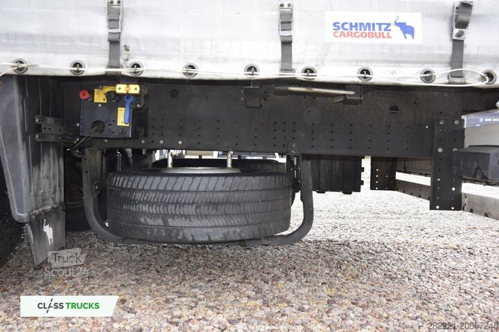 Offener Sattelanhänger mit Plane SCHMITZ CARGOBULL SCS24/L Lifting Axle