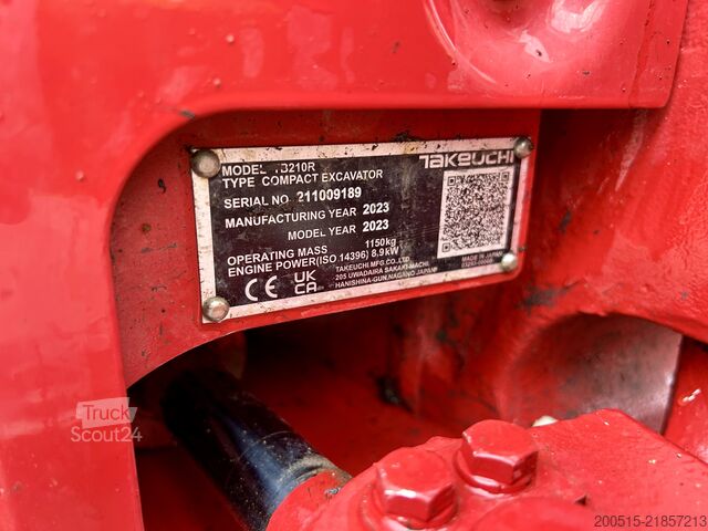 μίνι εκσκαφέας Takeuchi TB 210 R V1