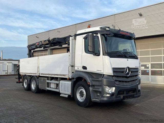 Grue montée sur camion MERCEDES-BENZ Antos 2542 6x2 Pritsche Heckkran Hiab XS 177 Fun