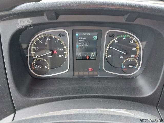 Kuorma-auto umpikorilla MERCEDES-BENZ 12-24 Atego Koffer- Blatt/Luft - LBW- Klima