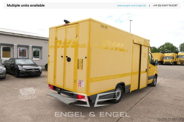 Furgons ar kasti mercedes-benz SPRINTER 310 CDI MAXI EURO-5 KOFFER REGALE KAMERA DURCHGANG