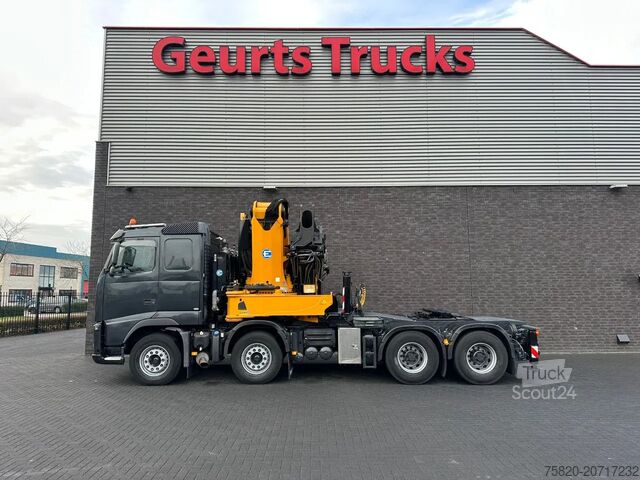 Vrachtwagen met kraan Volvo FH 480 8X4 TREKKER + EFFER 1355/8S KRAAN/KRAN/C...