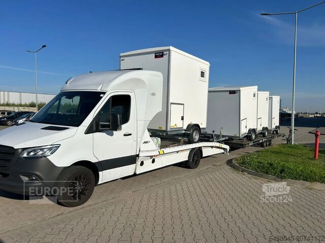 Sanitaire containers Scanvogn Mobiele badkamers groot ingekocht Deense kwalit...