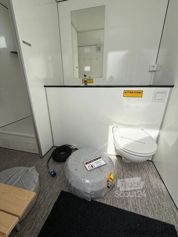 Sanitaire containers Scanvogn Mobiele badkamers groot ingekocht Deense kwalit...