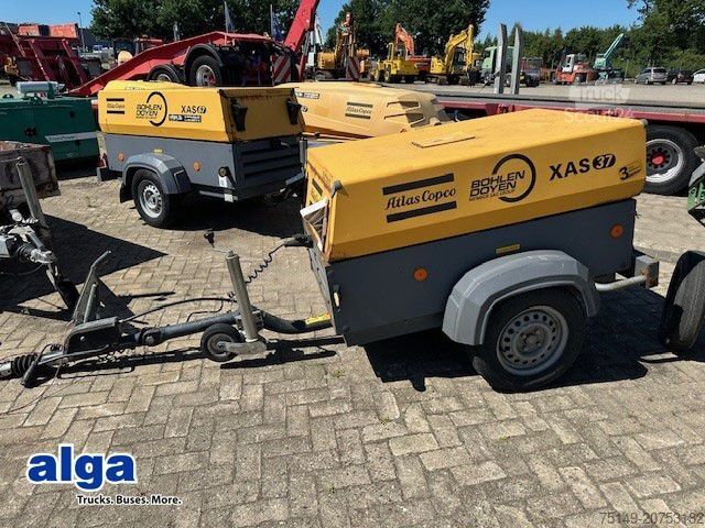 Autotrailer ATLAS Atlas-Copco XAS 37, Kompressor, 7bar, Kubota