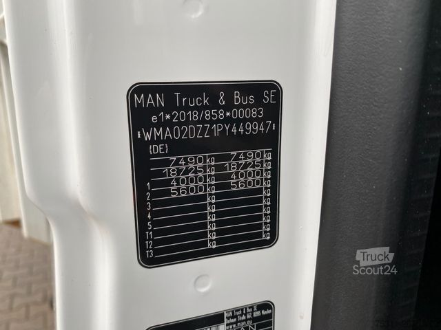 Driezijdige kipper bestelwagen MAN TGL 8.220 BB | erst 26TKM*MEILLER*Kamera*2x AHK