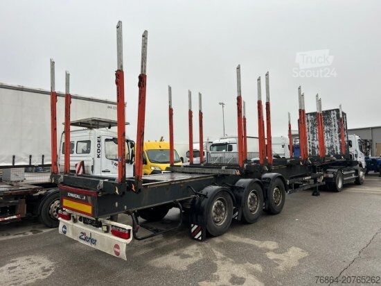 Houtstam-oplegger SCHWARZMüLLER HOLZAUFLIEGER 10 RUNGENPAARE SAF ACHSEN, LIFTACHSE