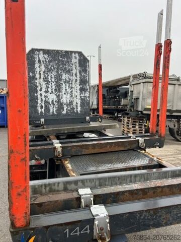 Houtstam-oplegger SCHWARZMüLLER HOLZAUFLIEGER 10 RUNGENPAARE SAF ACHSEN, LIFTACHSE