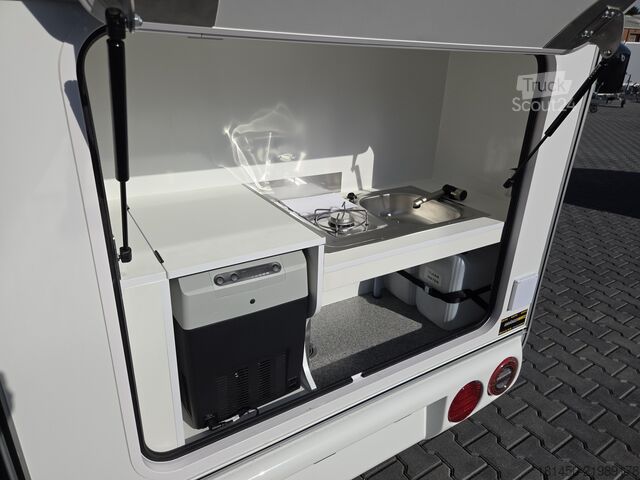 Biltransporttrailer trailershop TMC 25 Mini Tommy schlafen campen reisen