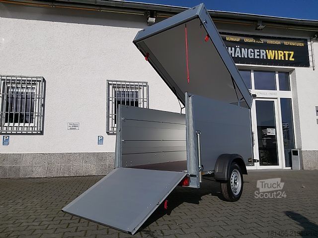 مقطورة سيارة Anssems Alu Deckel GTB 750 211x126x118cm Heckrampe direkt verfügbar