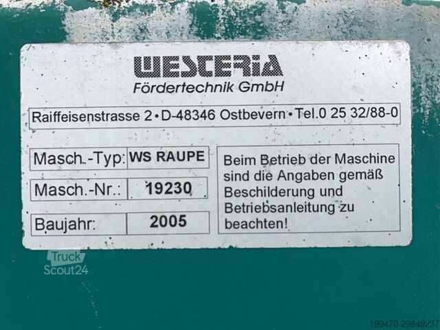 Skärmningsanläggning Westeria WindSifter on tracks