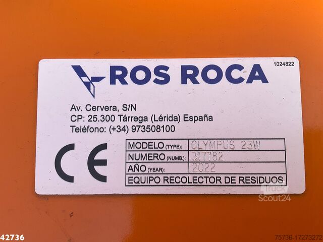 Vehículo de recogida de basuras DAF FAN CF 340 Terberg RosRoca 23m³ + AE weegsysteem