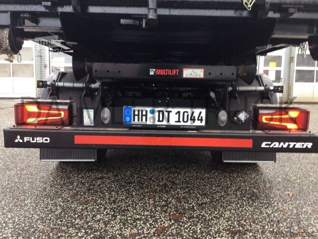 Камион с кука за контейнери FUSO Mitsubishi eCanter 9C18 M-Bat Abrollkipper KlimaAu