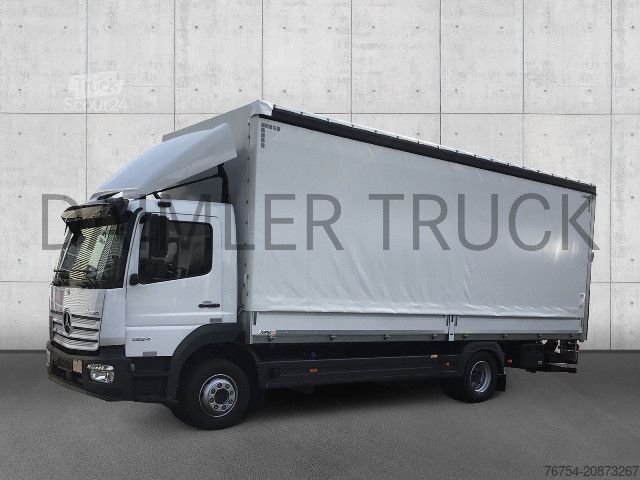 Flatbed truck Mercedes-Benz Atego 1224 L 4X2 Pritsche Plane LBW Klima