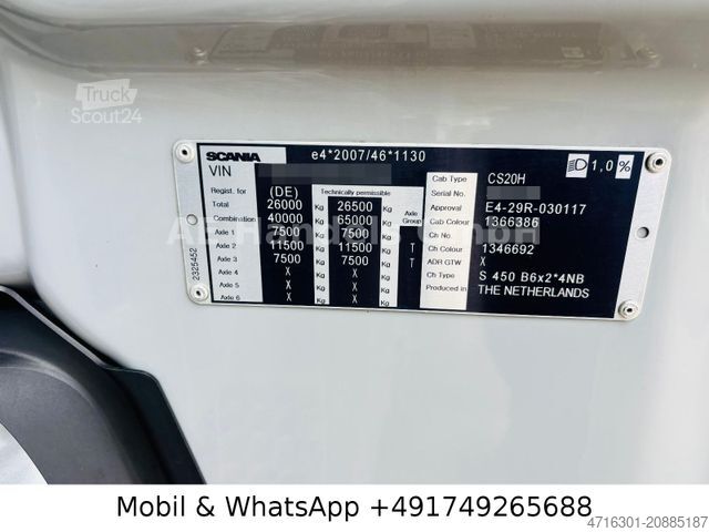 Camion con cassone intercambiabile SCANIA S450 HighLine BDF *Retarder/Lenk+Lift/Multi/LBW