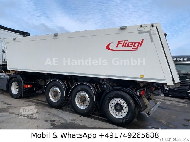 Damperli yarı römork FLIEGL DHKA Aluminium Kasten*24m³/Liftachse/Alcoa/Wabco