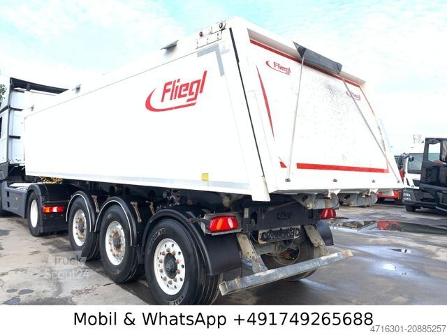 Billenős félpótkocsi FLIEGL DHKA Aluminium Kasten*24m³/Liftachse/Alcoa/Wabco