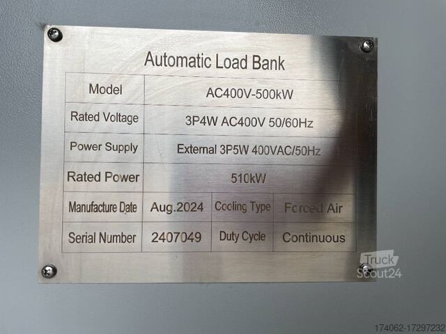 Máquina de construção  DPX Power Loadbank 500 kW - DPX-30022