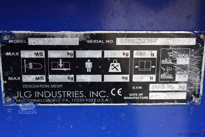 Sakselevator JLG M3369 Hybrid, 12m Working Height, 450kg Capacity,