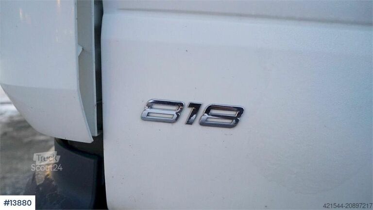 Kufr Mercedes-Benz Atego 818 box truck.