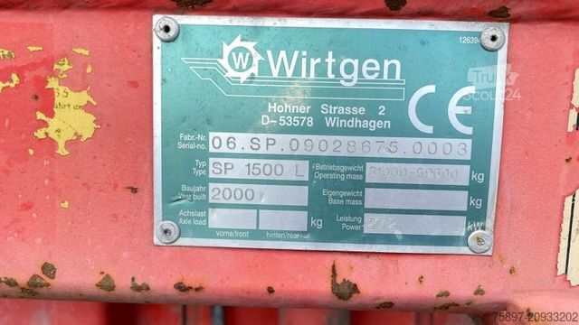 محطة خلط الأسفلت WIRTGEN SP 1500 L /Gleitschalungsfertiger Concrete Paver
