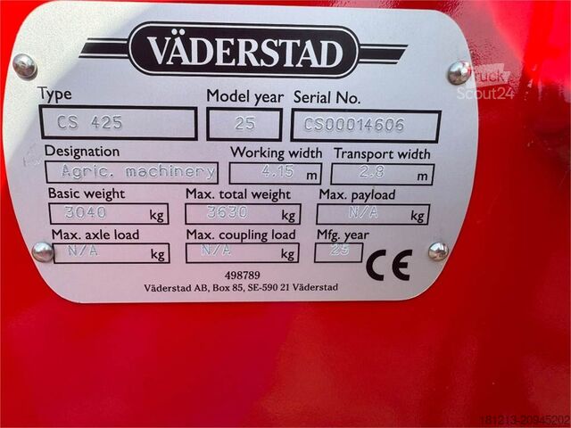 Cultivator de câmp Väderstad Cultus 425