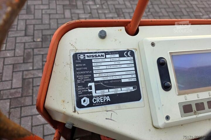 šakinis krautuvas Nissan JHCO1L18HU As-Is, Electric, 6.50m Lifting Height,