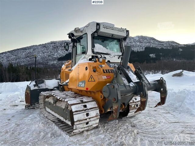 Mașină de nivelat Liebherr PR 716 05 LGP dozer w/ ripper and Leica GPS. WATCH