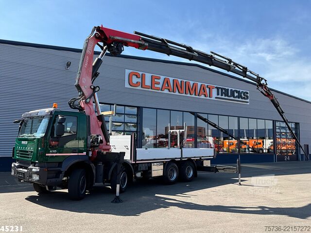 Crane truck Iveco Trakker AD410T41 Fassi 80 Tonmeter laadkraan + ...