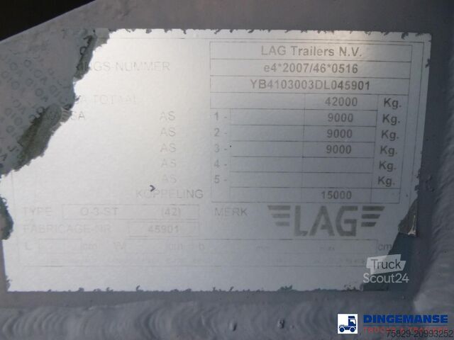 Tank L.A.G. Fuel tank alu 44.4 m3 / 6 comp + pump