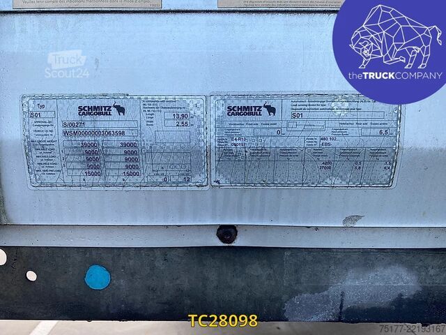 Bâches coulissantes Schmitz Cargobull 