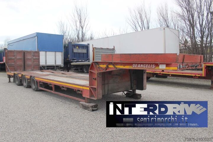 Semi-remorque surbaissée pour le transport de machines de construction de angelis carrellone ribassato rampe 12.50m usato