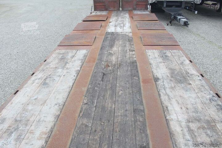 Semi-remorque surbaissée pour le transport de machines de construction de angelis carrellone ribassato rampe 12.50m usato