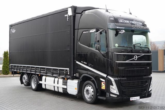 Camion jumbo VOLVO FH 460 / 6x2 / FIRANKA- 7,7 m / DACH PODNOSZONY